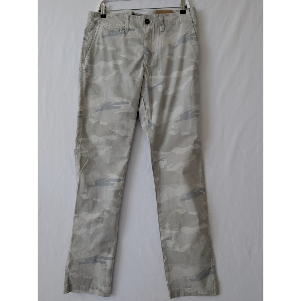 American Eagle Slim Straight Camo Pants Womens Size 31x34 Chino Stretch‎ NEW